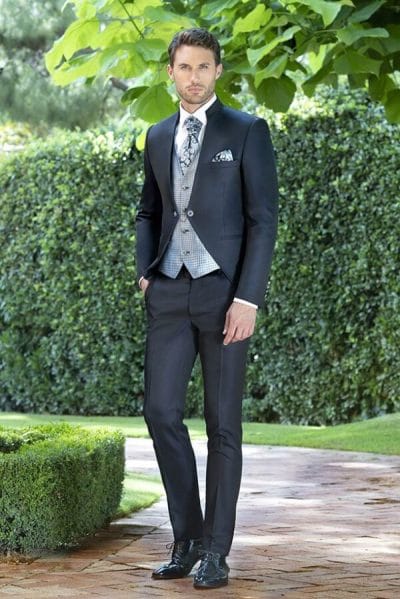 Traje de novio cuello mao Ref. 1662/5403