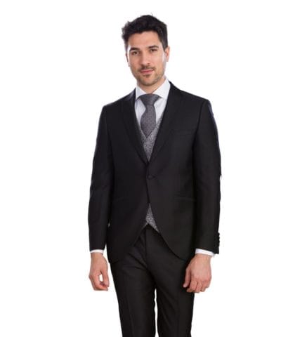 Alternative view of Traje de novio Ref. Bowie negro