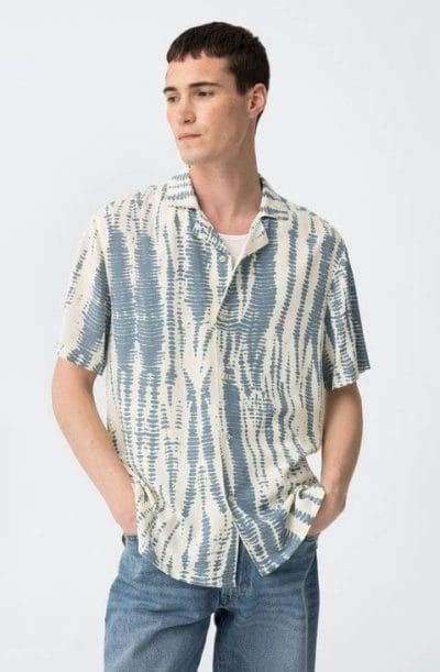 Alternative view of Camisa corta estampada Ref. Mar