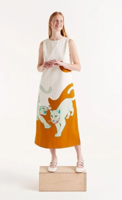 Alternative view of COMPAÑÍA FANTÁSTICA Vestido midi estampado Jaguar Ref. 11047