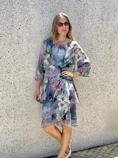 Alternative view of Vestido midi capas gris Ref. Bali