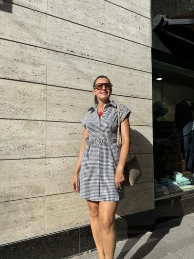 Alternative view of Vestido corto cuadros vichy