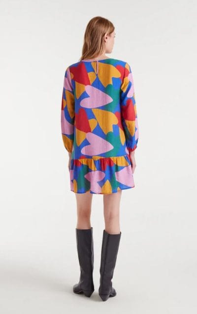 Alternative view of COMPAÑÍA FANTÁSTICA Vestido corto con estampado corazones Ref. 11009