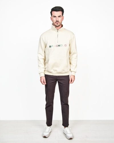 Alternative view of SPAGNOLO Sudadera letras colores beige Ref. 3800