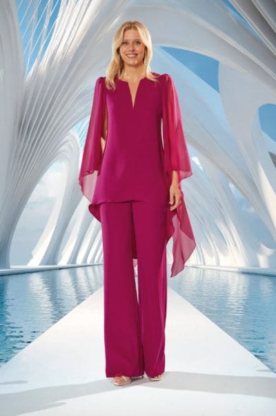 Conjunto pantalón casaca tul buganvilla Ref. 814-813