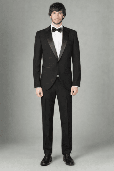 Smoking cuello solapa negro Ref. Conde