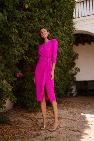 Alternative view of Vestido midi nudo buganvilla Ref. 626-016