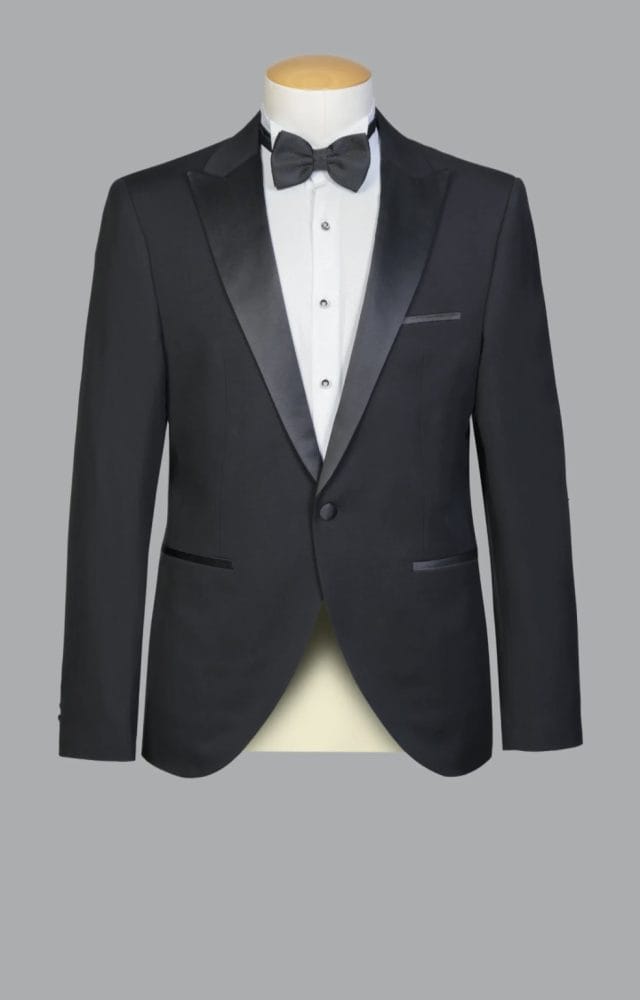 Smoking cuello solapa negro Ref. Conde - Imagen 2