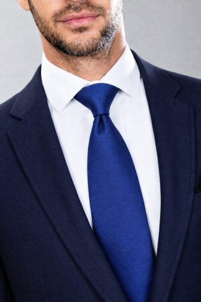 Alternative view of Traje dos piezas micropunteado marino Ref. Mateo