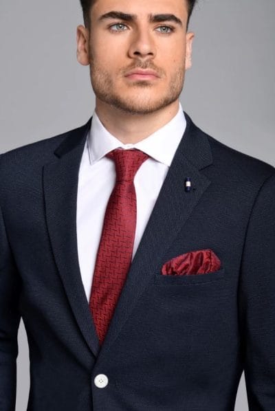 Alternative view of Traje slim-fit azul marino Ref. Pireo