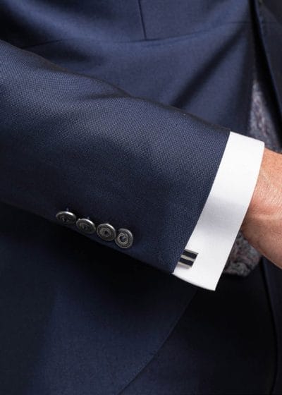 Alternative view of Traje azul marino cuello solapa Ref. Magno