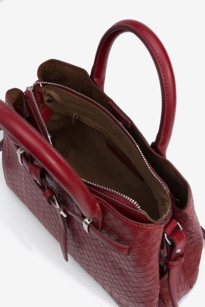 Alternative view of Bolso textura trenzada rojo Ref. Jennifer