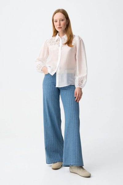 Vaquero amplio rayas Ref. Celine