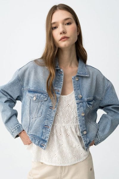 Cazadora vaquera recta Ref Julien