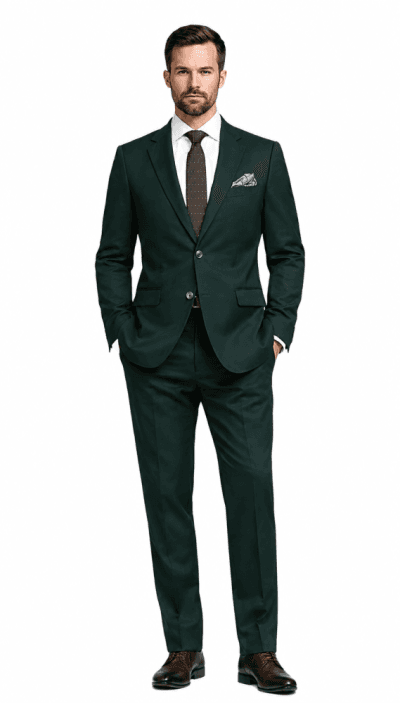 Traje semi slim-fit verde Ref. Pireo
