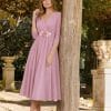 Vestido damas midi tul rosa Ref. 3037