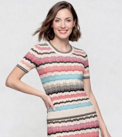 Camiseta de punto estampada Ref. 26150