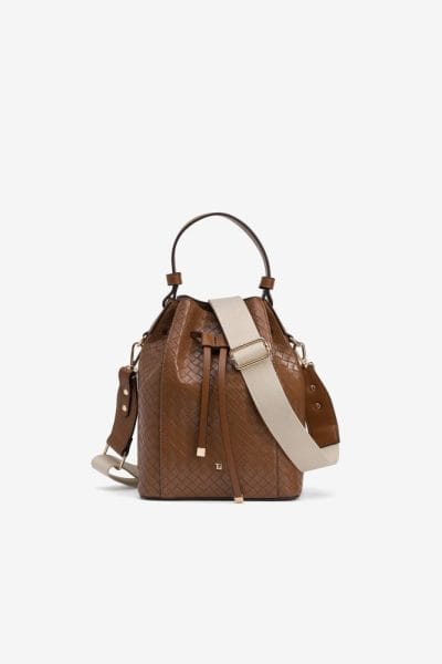 Bolso camel textura trenzada Ref. Babbel