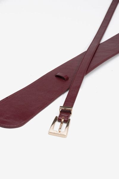 Alternative view of Cinturón 2 en 1 burdeos Ref. Ruth