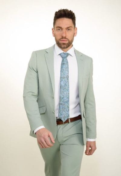 Traje Niza súper slim-fit verde Ref. 22118