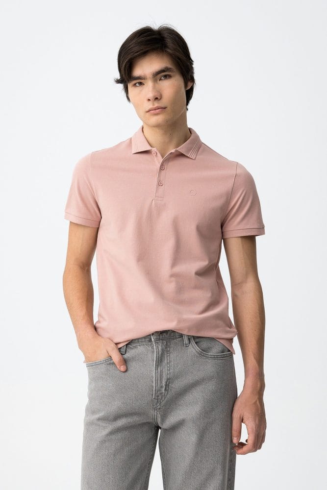 Polo corte regular rosa Ref. Manning