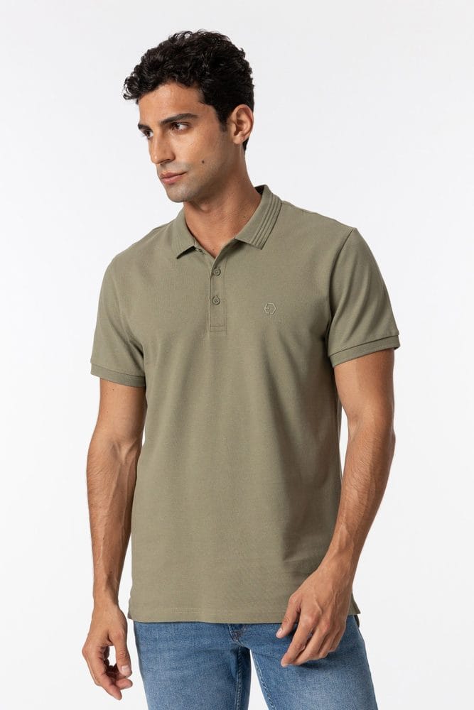 Polo manga corta verde kaki Ref. Manning
