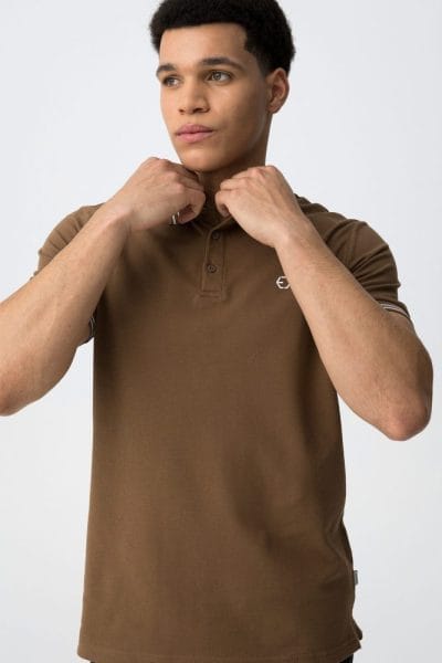 Alternative view of Polo manga corta marrón Ref. Jeremy