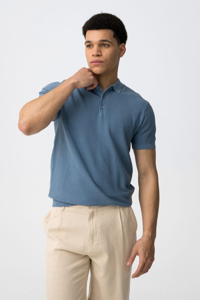 Polo manga corta azul claro Ref. Wonder