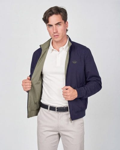 Spagnolo Cazadora reversible verde y marino Ref. 226