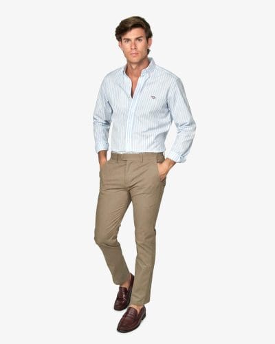 Spagnolo Pantalón cuadrillé camel Ref. 1543