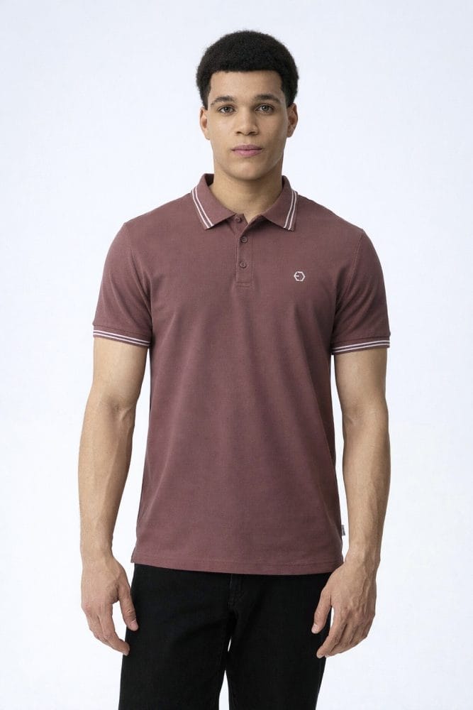 Polo manga corta malva Ref. Jeremy