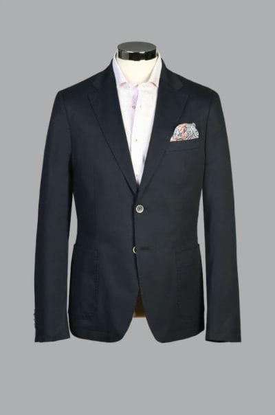 Americana slim fit picado azul Ref. Tarifa