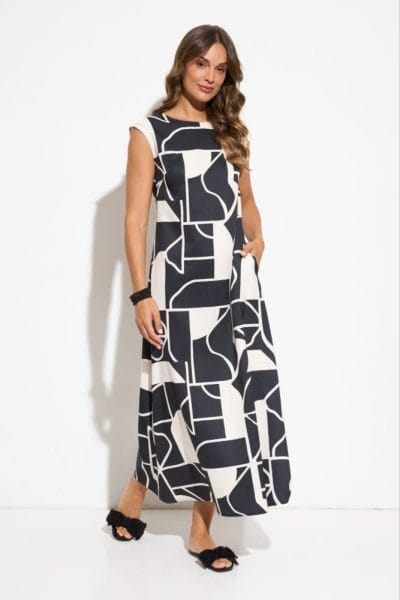 Vestido largo bicolor Ref. 30915