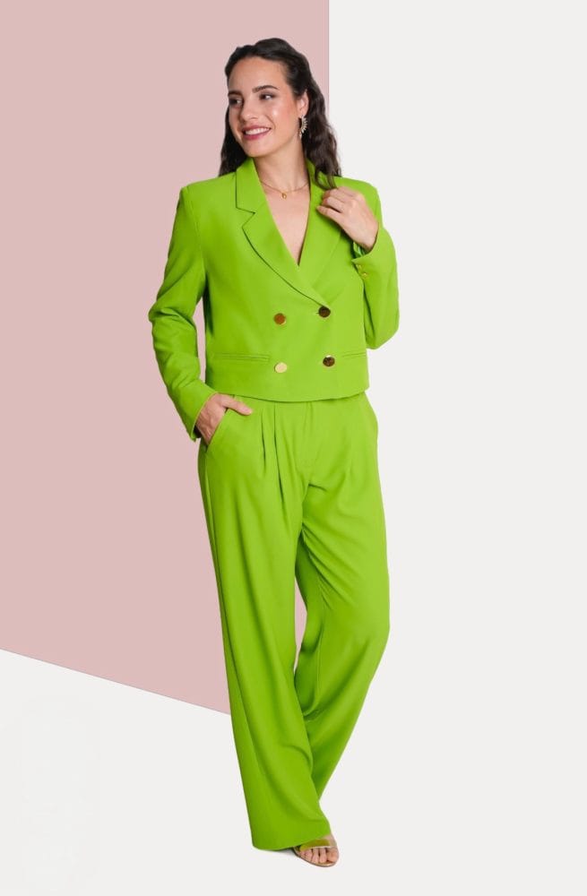 Traje chaqueta torera verde pistacho Ref. 4181