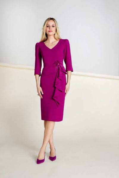 Vestido fiesta cóctel volante Ref. 549