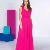 Vestido largo tul fucsia Ref. 4749