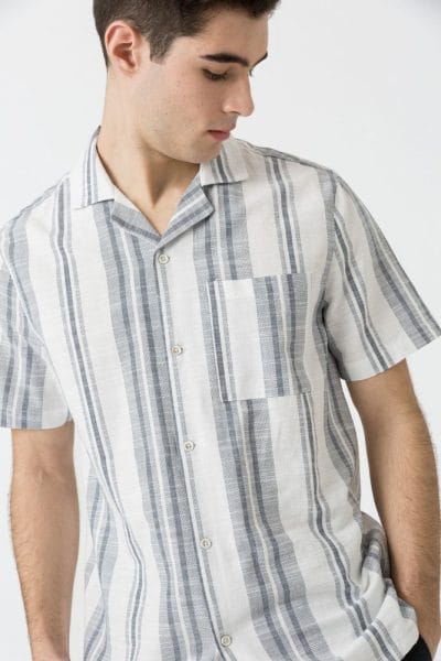 Camisa manga corta estampado rayas Ref. Maurtiz