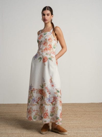Vestido largo tirantes estampado floral Ref. 269215