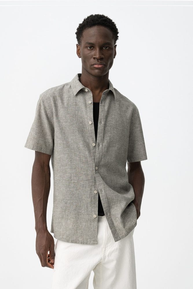 Camisa manga corta gris Ref. Kevin