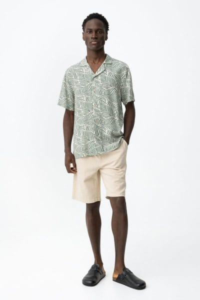 Alternative view of Camisa de manga corta estampada verde Ref. Vincenzo