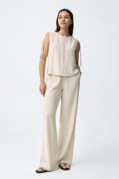 Pantalón ancho beige Ref. Ruthy