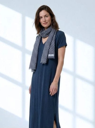 Alternative view of SURKANA Vestido maxi liso marino Ref. Bamo