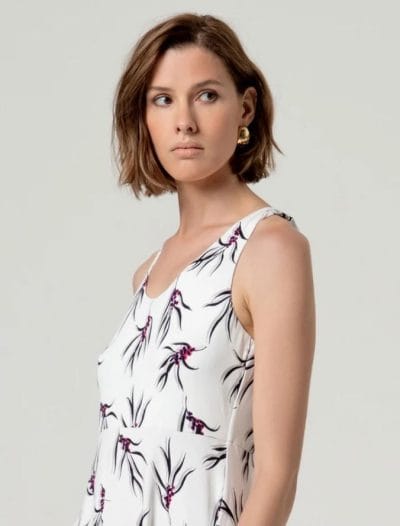 Alternative view of SURKANA Vestido corto estampado blanco Ref. Utcu