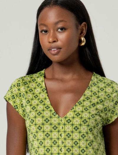 Alternative view of SURKANA Vestido maxi elástico verde Ref. Mint