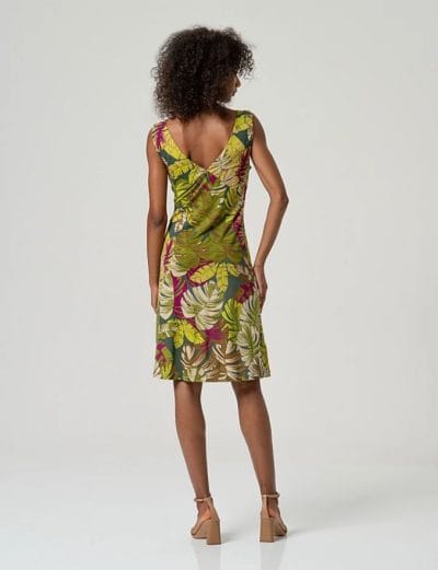 Alternative view of SURKANA Vestido midi estampado verde Ref. Mile