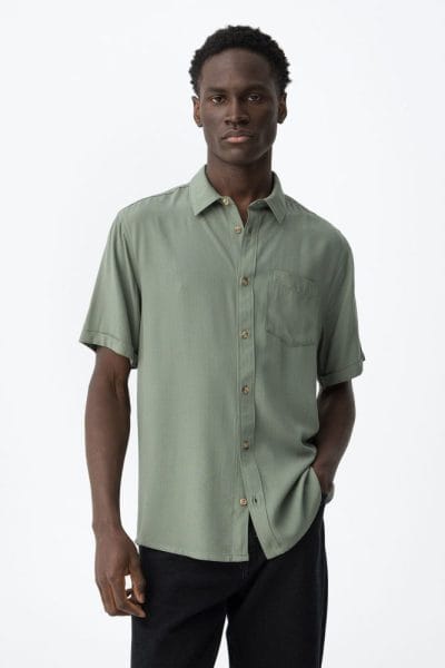 Camisa corta verde Ref. Mack