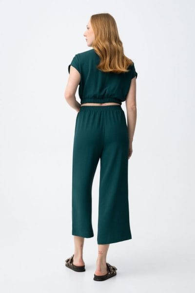 Alternative view of Pantalón verde fluido Ref. Francesca