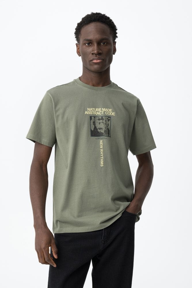 Camiseta corta verde estampada Ref. Dany