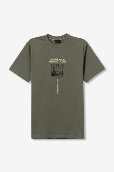Alternative view of Camiseta corta verde estampada Ref. Dany