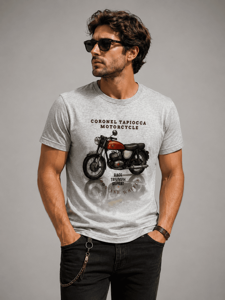 Camiseta motera gris Ref.16525